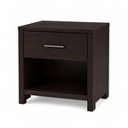Espresso Finish Nightstand with Shelf