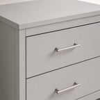 Light Gray Two-Drawer Nightstand
