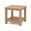 Light Oak Square Side Table