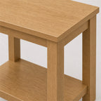 Light Oak Square Side Table
