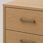 Light Oak Two-Drawer Nightstand