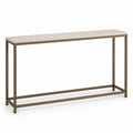 Marble-Look Slim Console Table