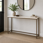 Marble-Look Slim Console Table