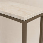 Marble-Look Slim Console Table