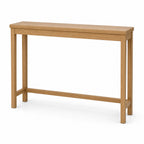 Narrow Oak Finish Console Table