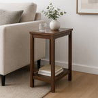 Walnut Rectangular Chairside Table