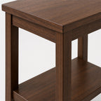 Walnut Rectangular Chairside Table